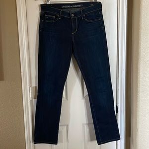 Citizens of Humanity "Ava" Straight-Leg  Jeans Dark Wash size 28
